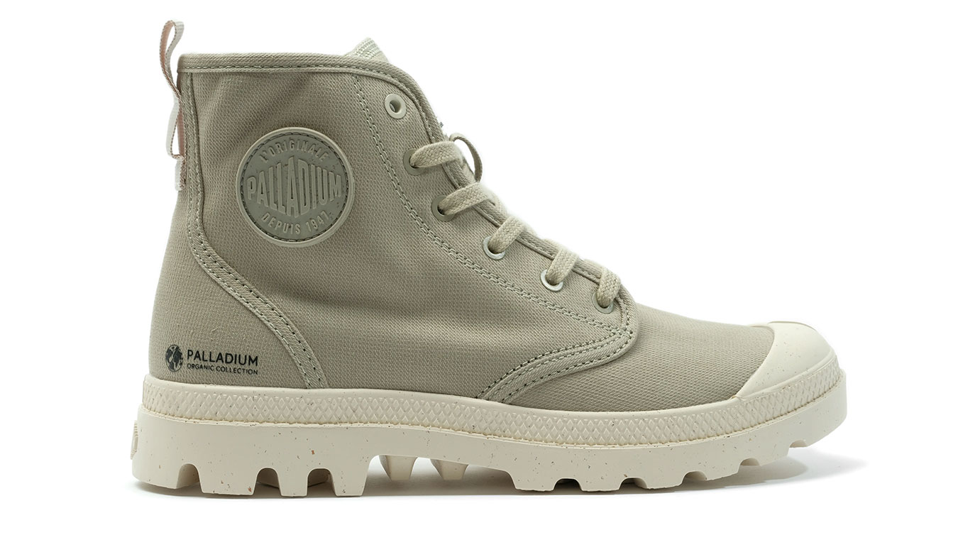 Palladium Pampa Hi Zip Organic Eucalyptus M - Unisex - Tenisky Palladium - Zelené - 79101-379-M - Velikost: 37