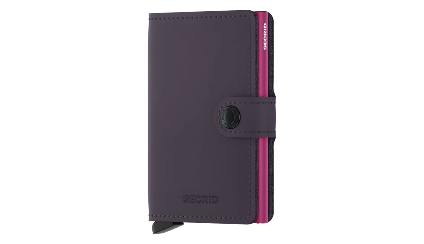 Secrid Miniwallet Matte Dark Purple-Fuchsia - Unisex - Doplněk Secrid - Fialové - MM-Dark-Purple-Fuchsia - Velikost: UNI