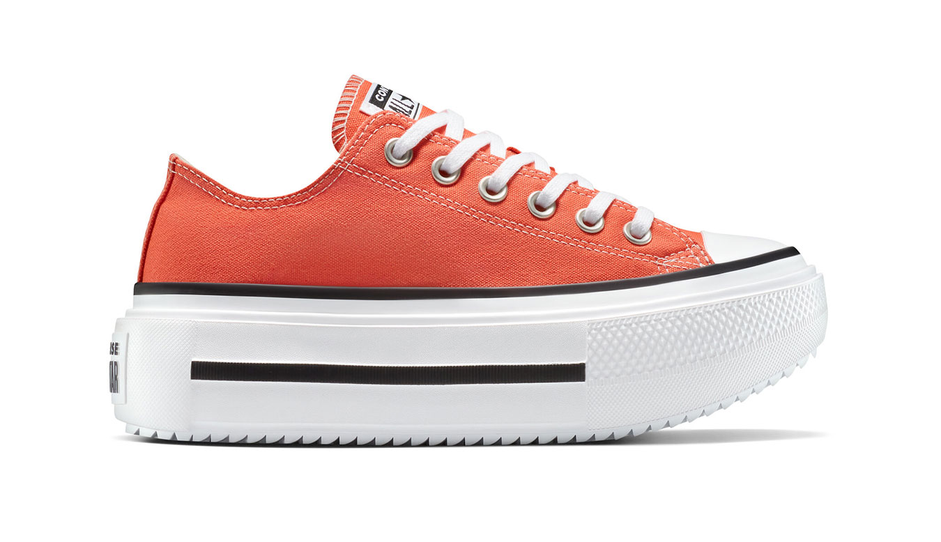 Converse Chuck Taylor All Star Lift Double Stack - Unisex - Tenisky Converse - Červené - A16284C - Velikost: 37