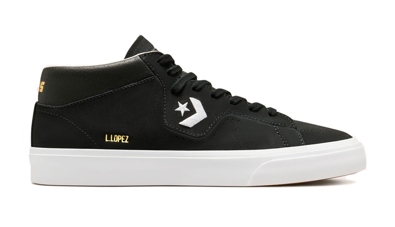 Converse Louie Lopez Pro Mid - Unisex - Tenisky Converse - Černé - 171331C - Velikost: 40.5