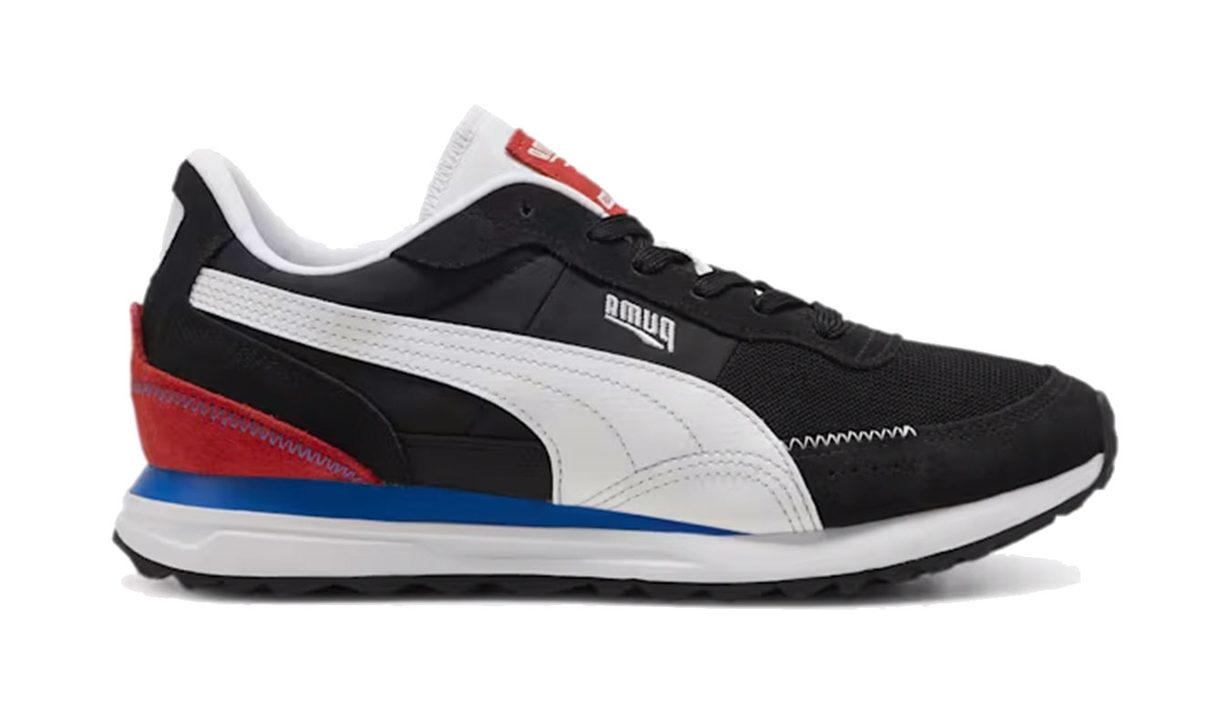 Puma Road Rider SD Black/White - Pánské - Tenisky Puma - Černé - 397377-02 - Velikost: 44.5
