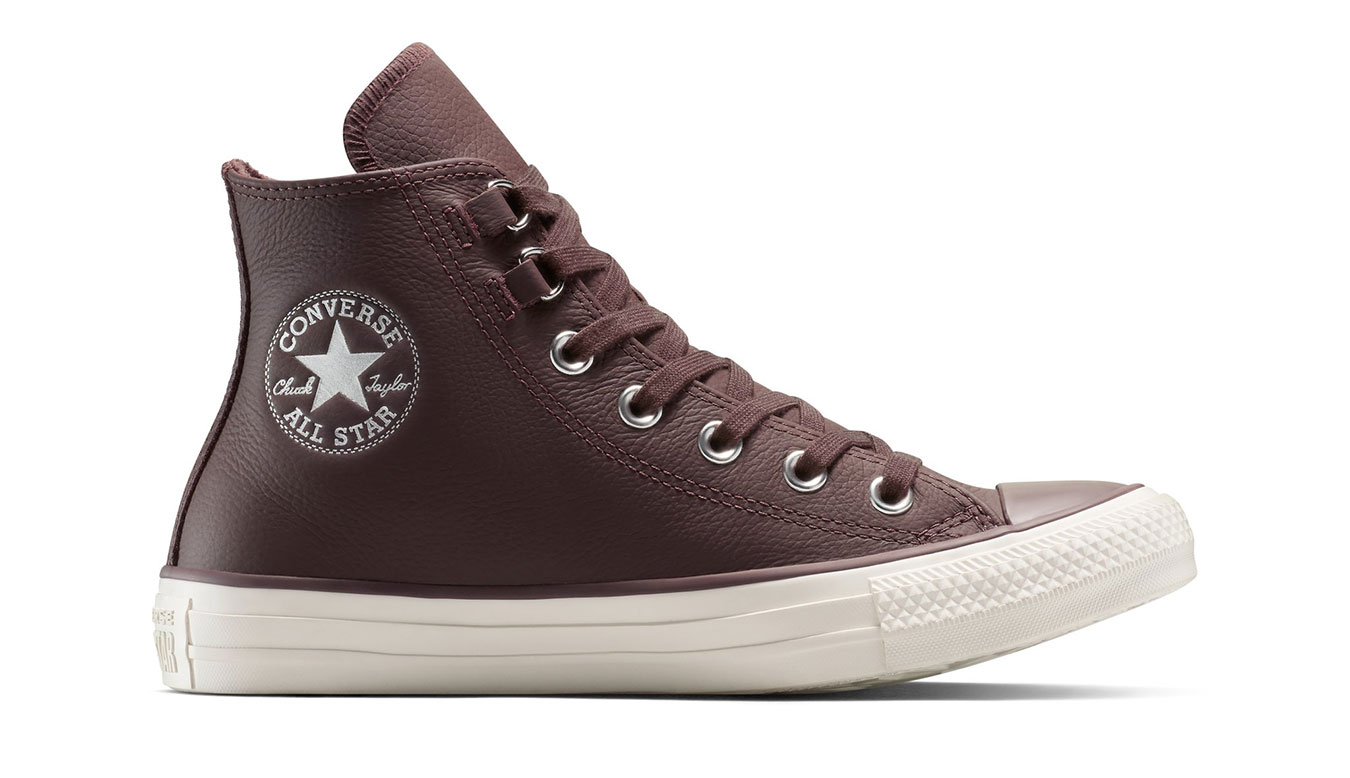 Converse Chuck Taylor All Star Leather 7.5 - Unisex - Tenisky Converse - Hnědé - A13027C - Velikost: 42