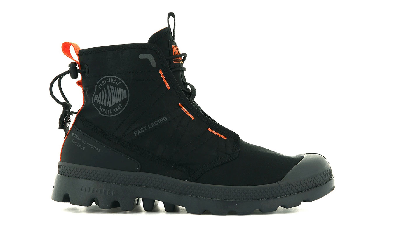 Palladium Pampa Travel Lite Black - Pánské - Tenisky Palladium - Černé - 77039-008-M - Velikost: 36