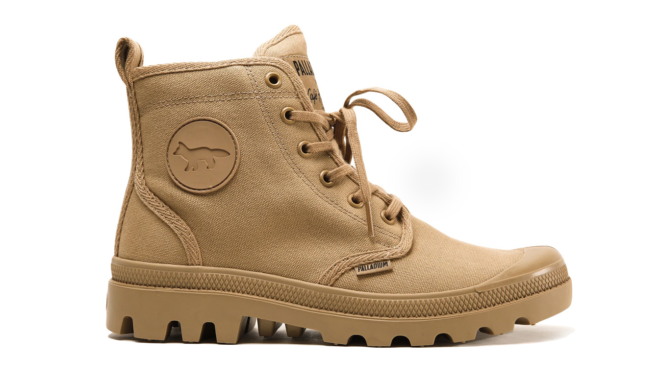 Palladium Pallabrousse x Kitsune - Pánské - Tenisky Palladium - Hnědé - 78454-209-M - Velikost: 44