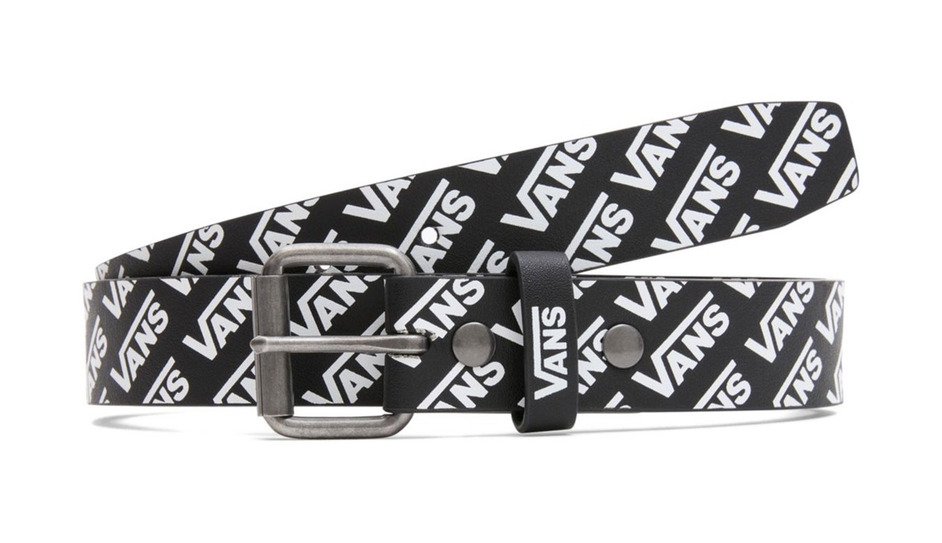 Levně Vans Shevlin Belt - Pánské - Pásek Vans - Černé - VN000F01Y28