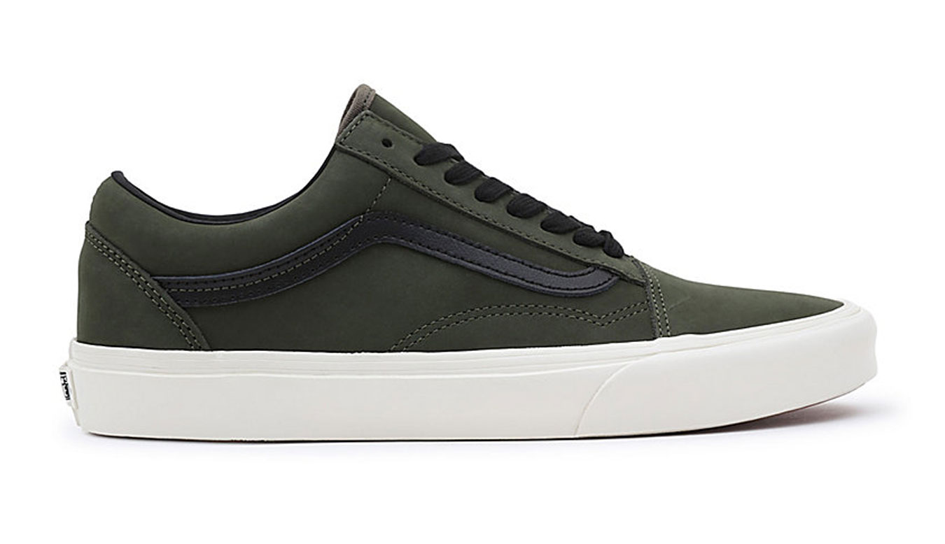 Vans Old Skool Nubuck - Pánské - Tenisky Vans - Zelené - VN0005UFBIQ - Velikost: 40.5