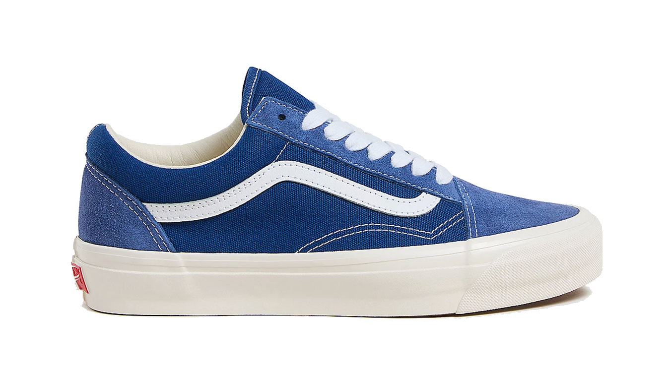 Vans LX Old Skool Suede Blue Blue - Pánské - Tenisky Vans - Modré - VN000D560QY - Velikost: 41