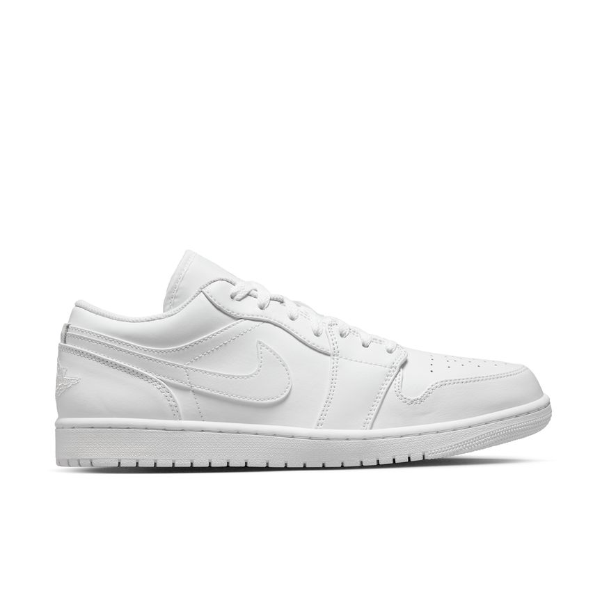 Levně Air Jordan 1 Low "Triple White" - Pánské - Tenisky Jordan - Bílé - 553558-136