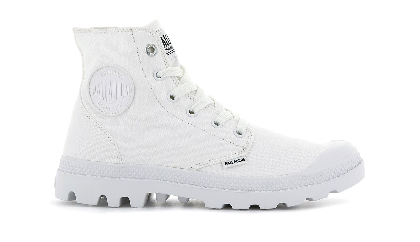 Palladium Pampa Hi Mono Star White - Pánské - Tenisky Palladium - Bílé - 73089-116-M - Velikost: 37