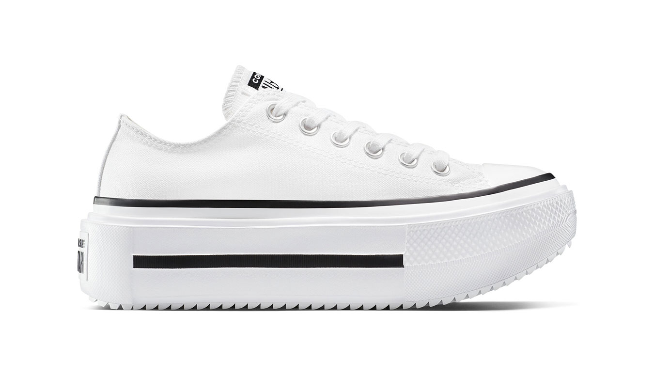 Converse Chuck Taylor All Star Lift Double Stack - Unisex - Tenisky Converse - Bílé - A15491C - Velikost: 41