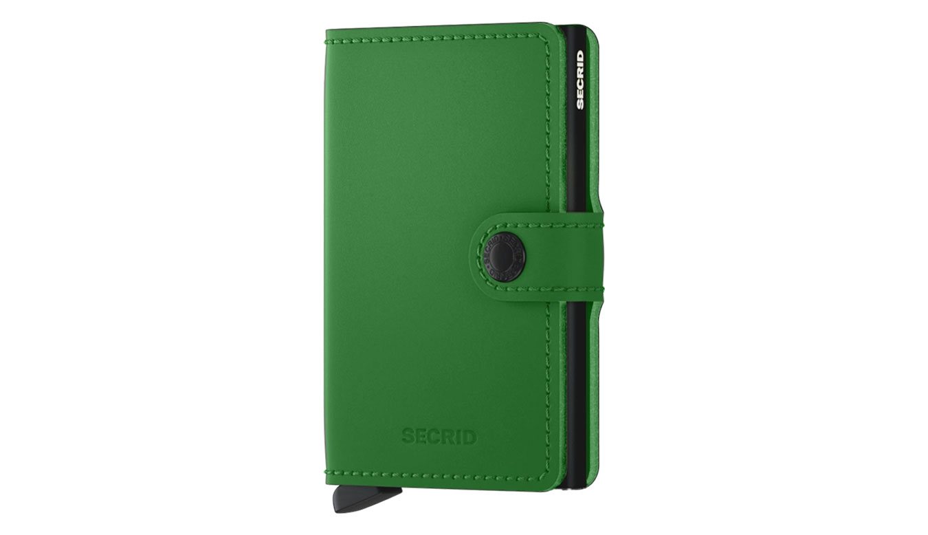 Secrid Miniwallet Matte Bright Green - Unisex - Doplněk Secrid - Zelené - MM-Bright-Green - Velikost: UNI