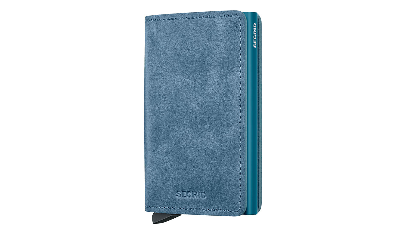 Secrid Slimwallet Vintage Teal - Unisex - Doplněk Secrid - Modré - SV-Teal - Velikost: UNI
