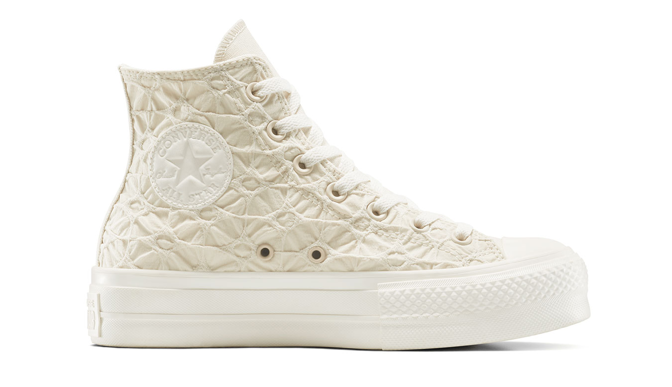 Levně Converse Chuck Taylor All Star Lift Platform Textured Material 4.5 - Dámské - Tenisky Converse - Hnědé - A13523C
