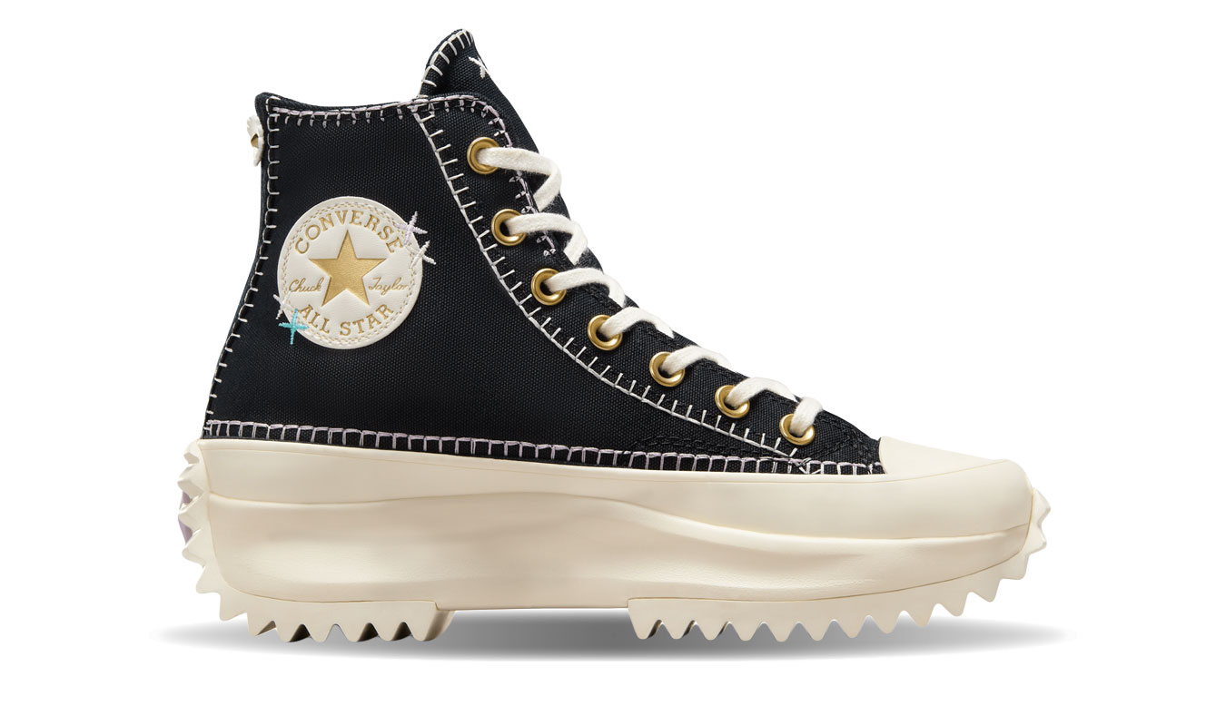 Converse Run Star Hike Platform Crafted Stitching - Dámské - Tenisky Converse - Černé - A08733C - Velikost: 37