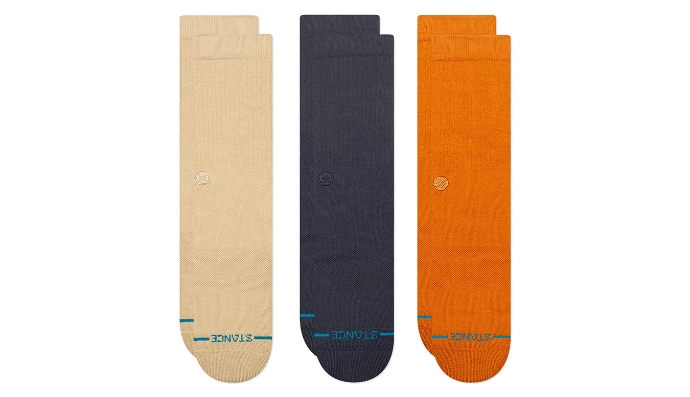Levně Stance Icon Crew Sock 3 Pack 8,5-11,5-(L) - Unisex - Ponožky Stance - Vícebarevné - M556D18ICP-SAN