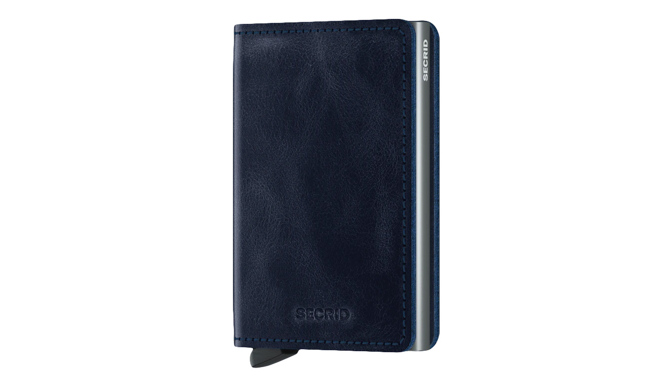 Secrid Slimwallet Vintage Blue - Unisex - Doplněk Secrid - Modré - SV-Blue - Velikost: UNI