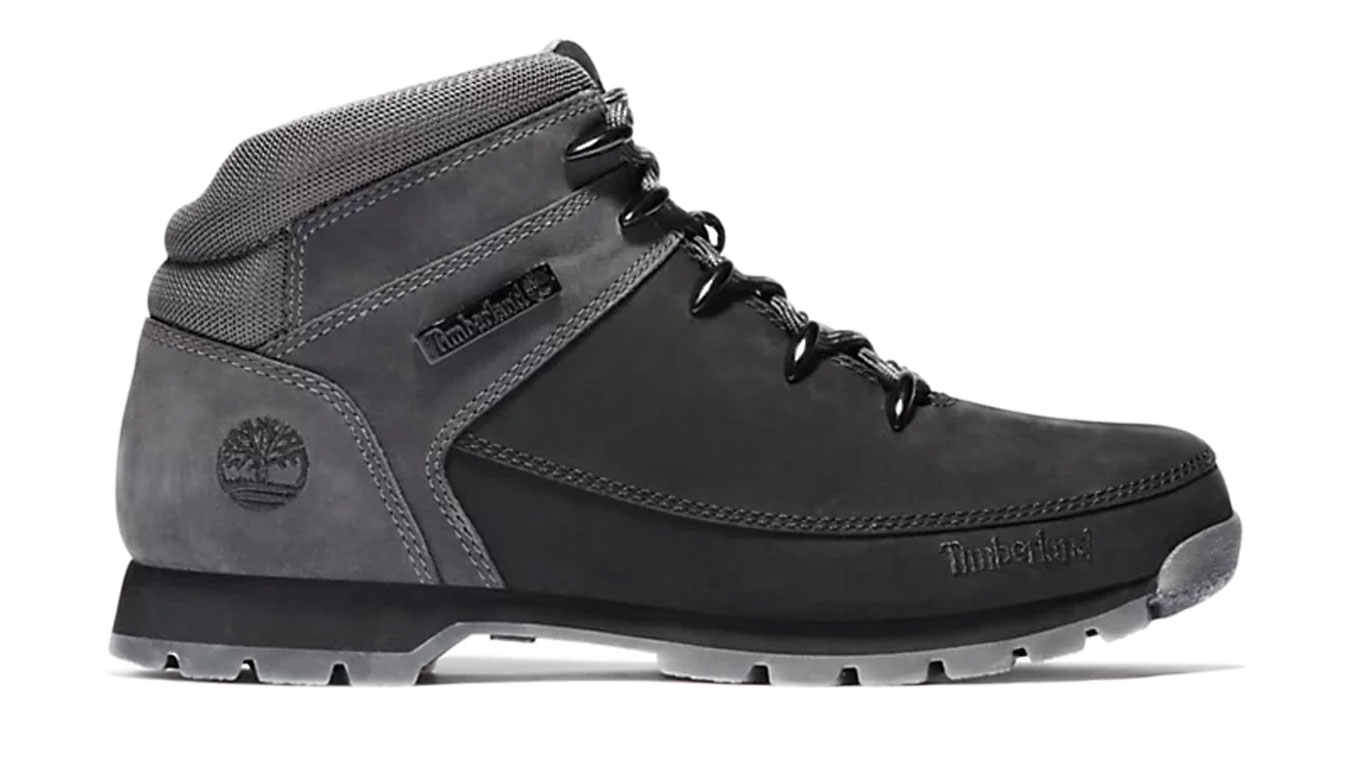Timberland Euro Sprint Mid Hiker Black/Grey - Pánské - Tenisky Timberland - Černé - 0A1KAC-015 - Velikost: 44.5