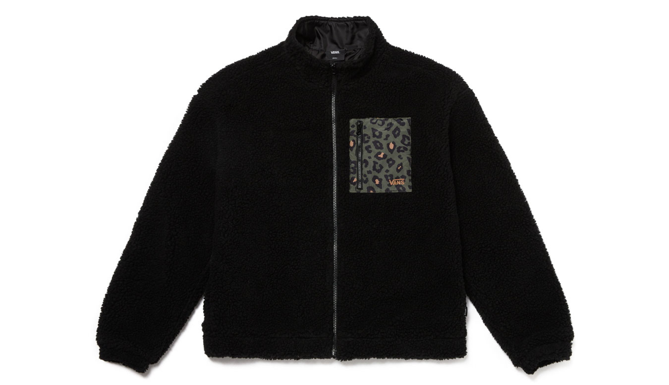 Levně Vans On The Wall Mock Neck Jacket - Dámské - Bunda Vans - Černé - VN000432BLK