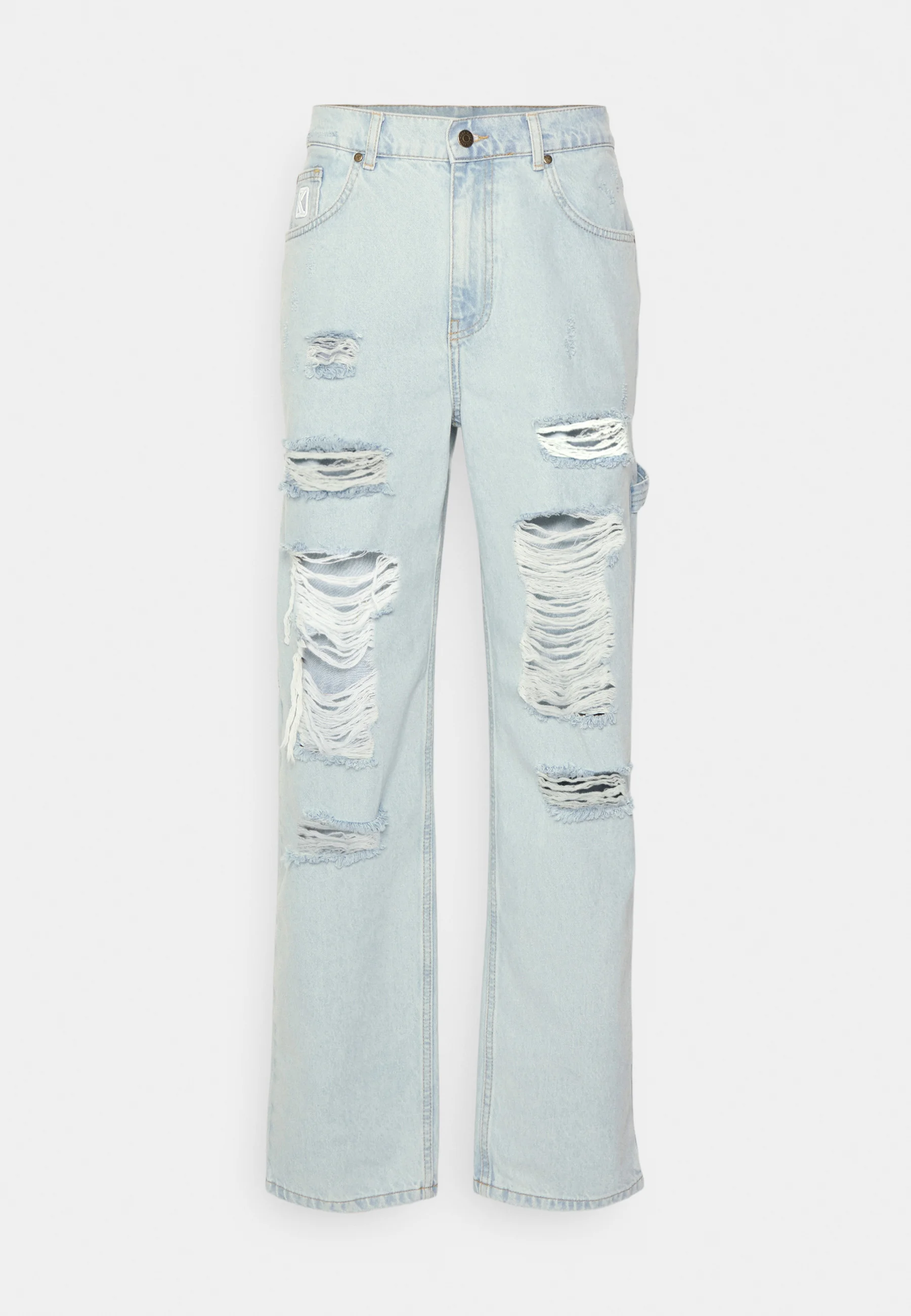Karl Kani Retro Baggy Workwear Heavy Distressed Denim bleached blue - Pánské - Kalhoty Karl Kani - Modré - 6000327 - Velikost: L