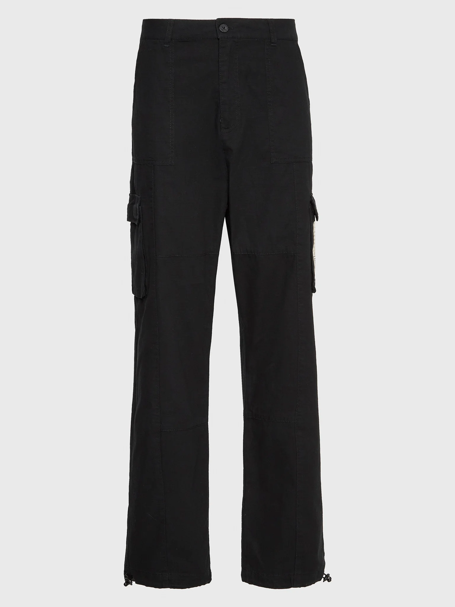 Karl Kani Woven Patch Signature Cargo Pants Black - Pánské - Kalhoty Karl Kani - Černé - 6002507 - Velikost: S