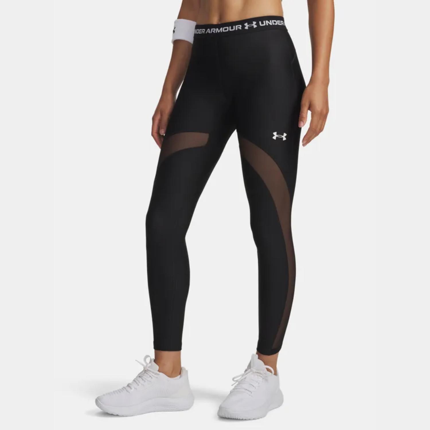 Under Armour HeatGear Wmns Mesh Legging Black - Dámské - Legíny Under Armour - Černé - 6010009-008 - Velikost: M