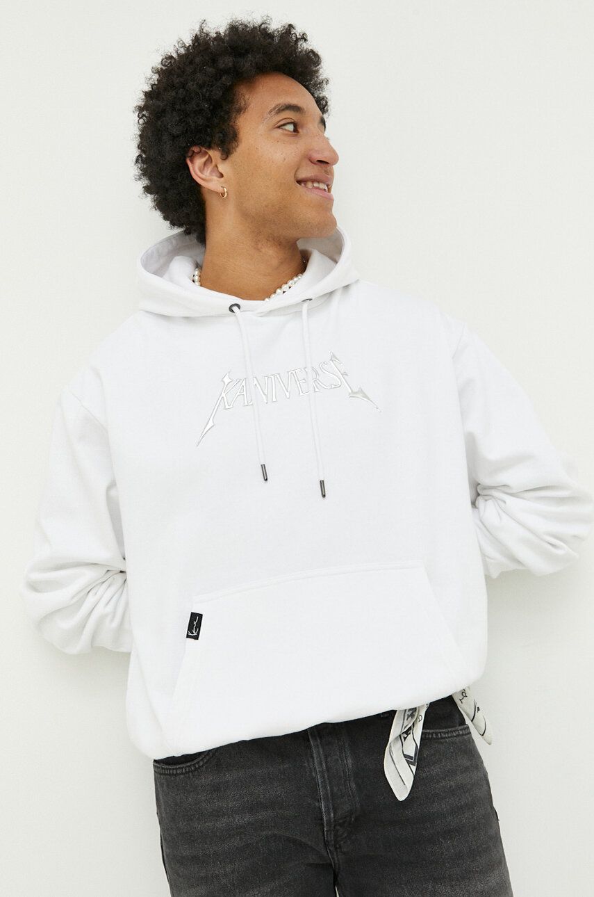 Karl Kani Woven Signature Metaverse OS White - Pánské - Mikina Karl Kani - Bílé - 6021421 - Velikost: S