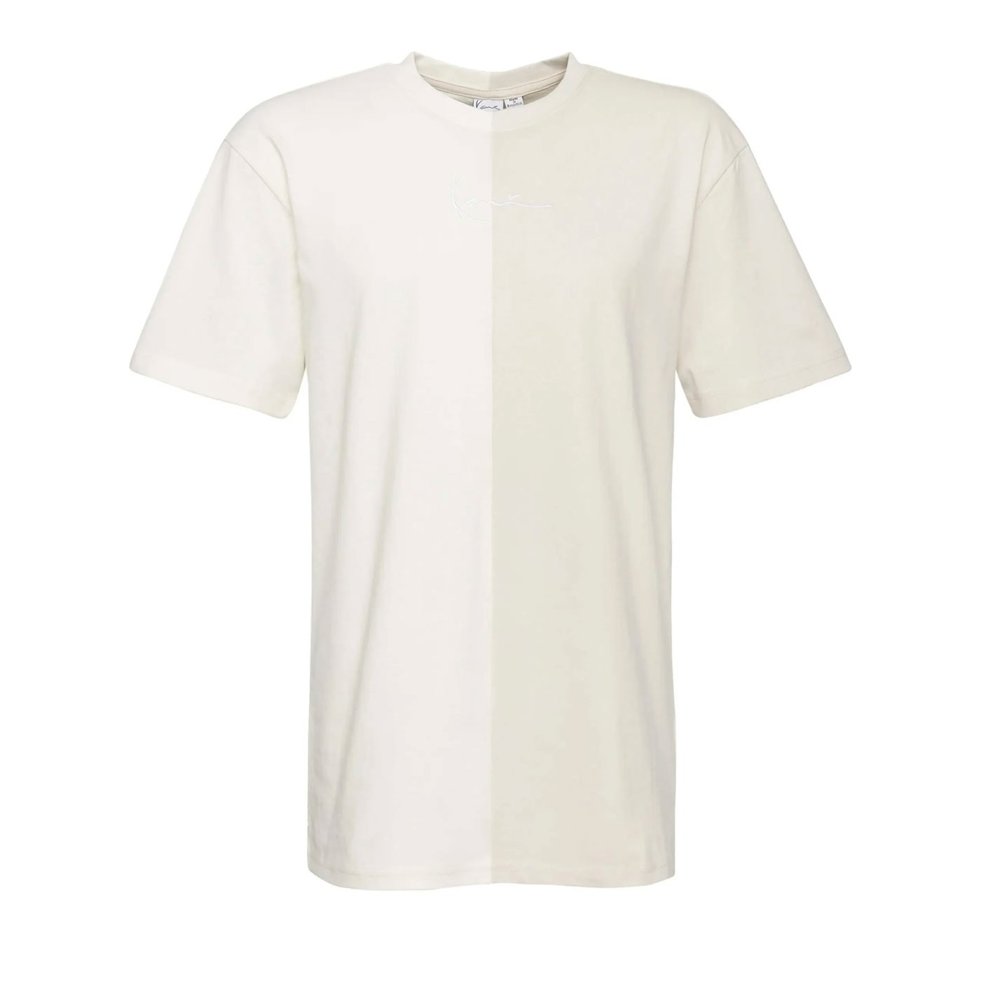 Karl Kani Small Signature Split Tee Off White/Light Sand - Pánské - Triko Karl Kani - Bílé - 6037488 - Velikost: S