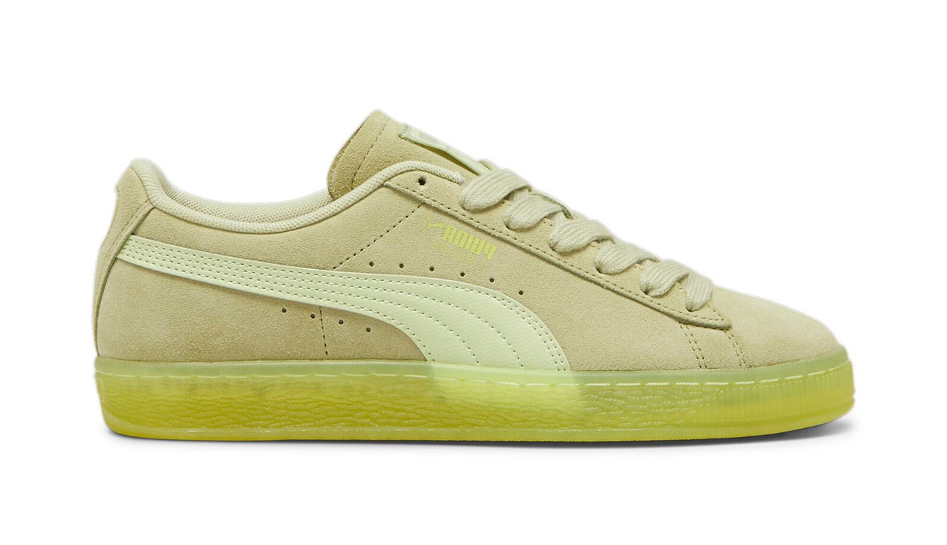 Puma Suede Classic Translucent Women - Dámské - Tenisky Puma - Zelené - 398818-02 - Velikost: 37 1/2