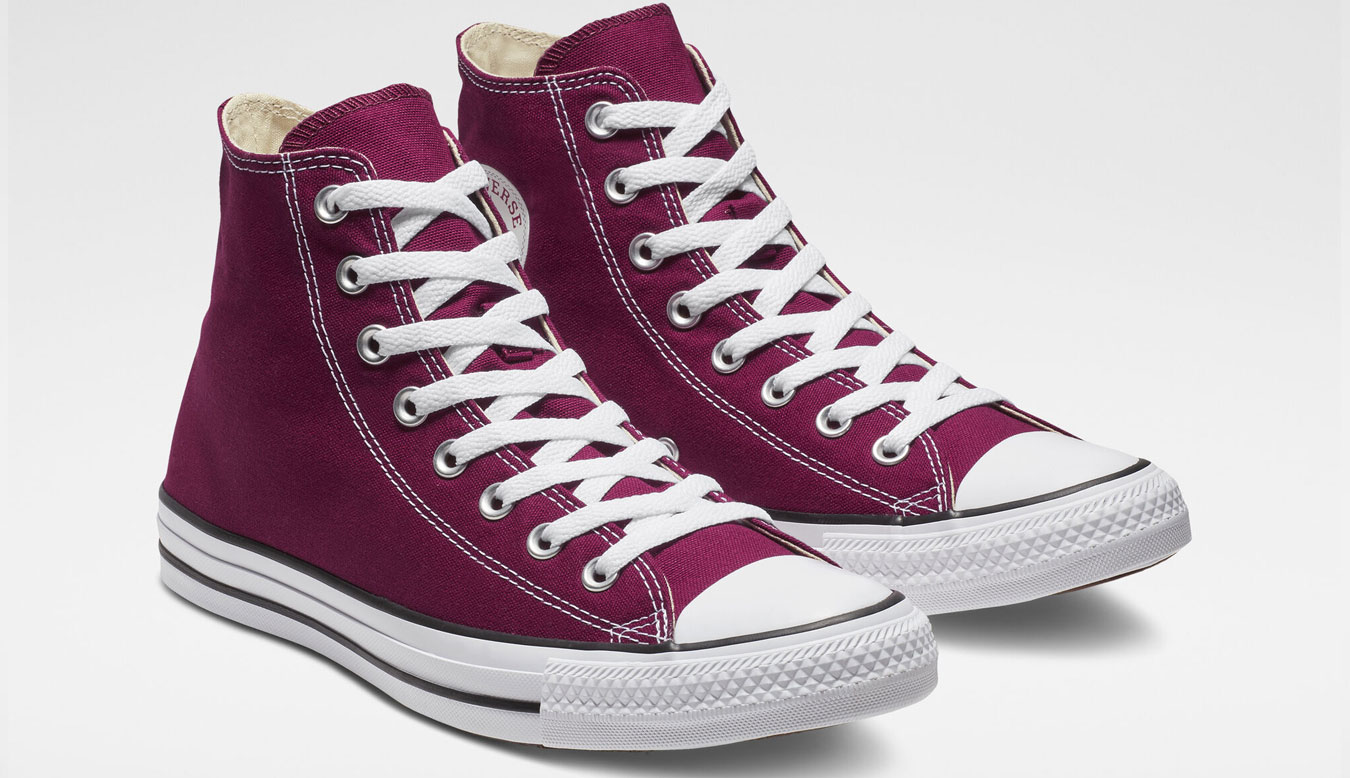 Converse Chuck Taylor All Star Hi Maroon - Dětské - Tenisky Converse - Červené - M9613C - Velikost: 37.5