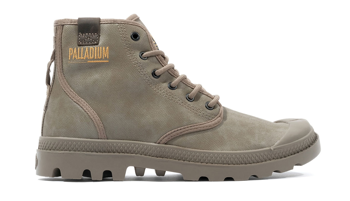 Palladium Pampa Hi Coated Dusky Green - Pánské - Tenisky Palladium - Zelené - 74375-377-M - Velikost: 44