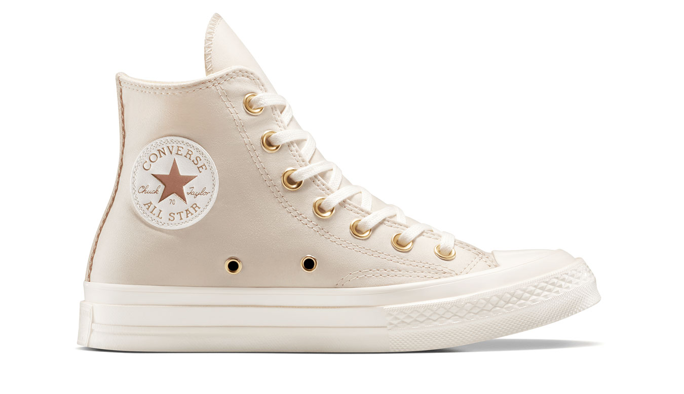Converse Chuck 70 Metallic Patch - Unisex - Tenisky Converse - Hnědé - A13535C - Velikost: 39
