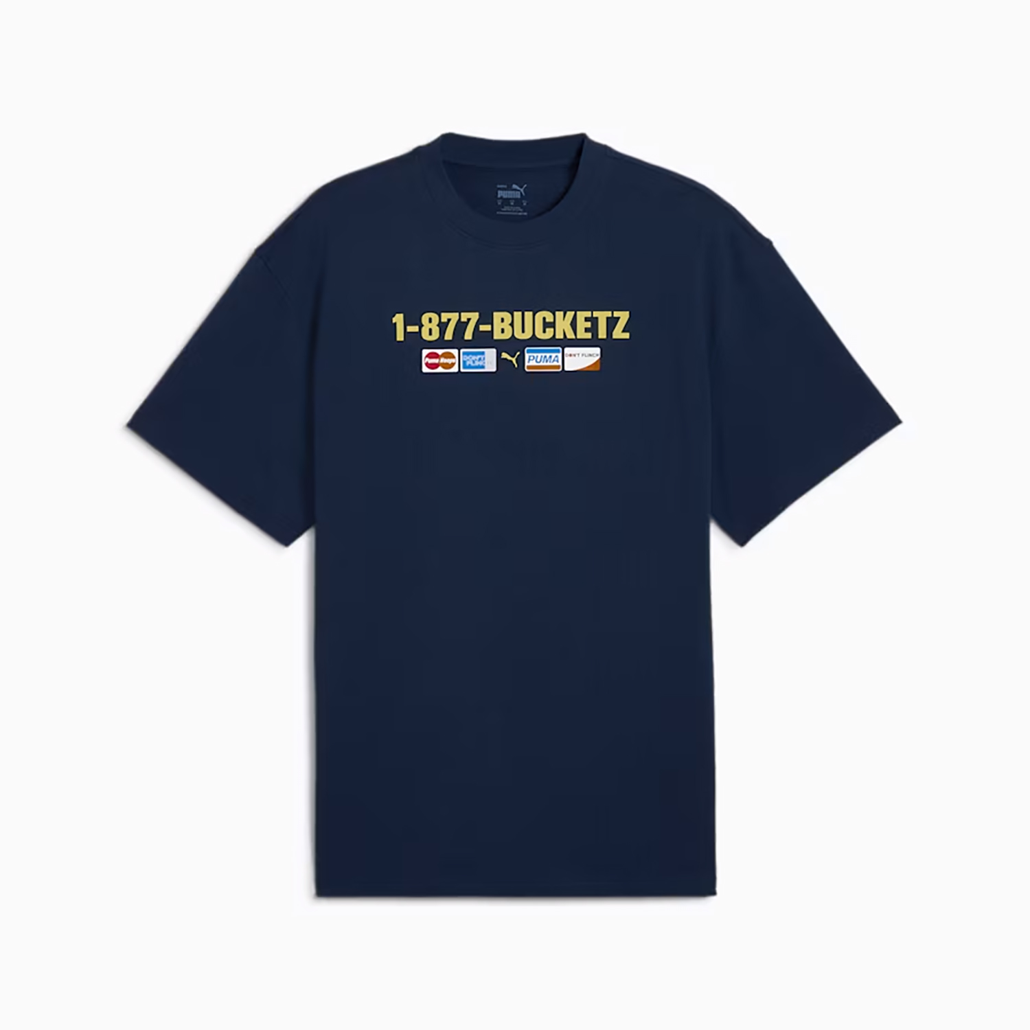 Puma Step Up Your Game Tee Navy - Pánské - Triko Puma - Modré - 627154-01 - Velikost: 2XL