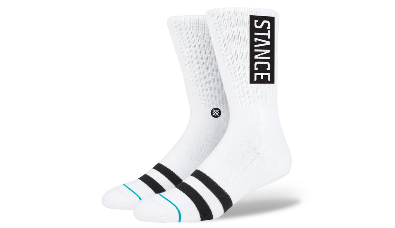 Stance Og White - Pánské - Ponožky Stance - Vícebarevné - M556D17OGG-WHT - Velikost: 43-46