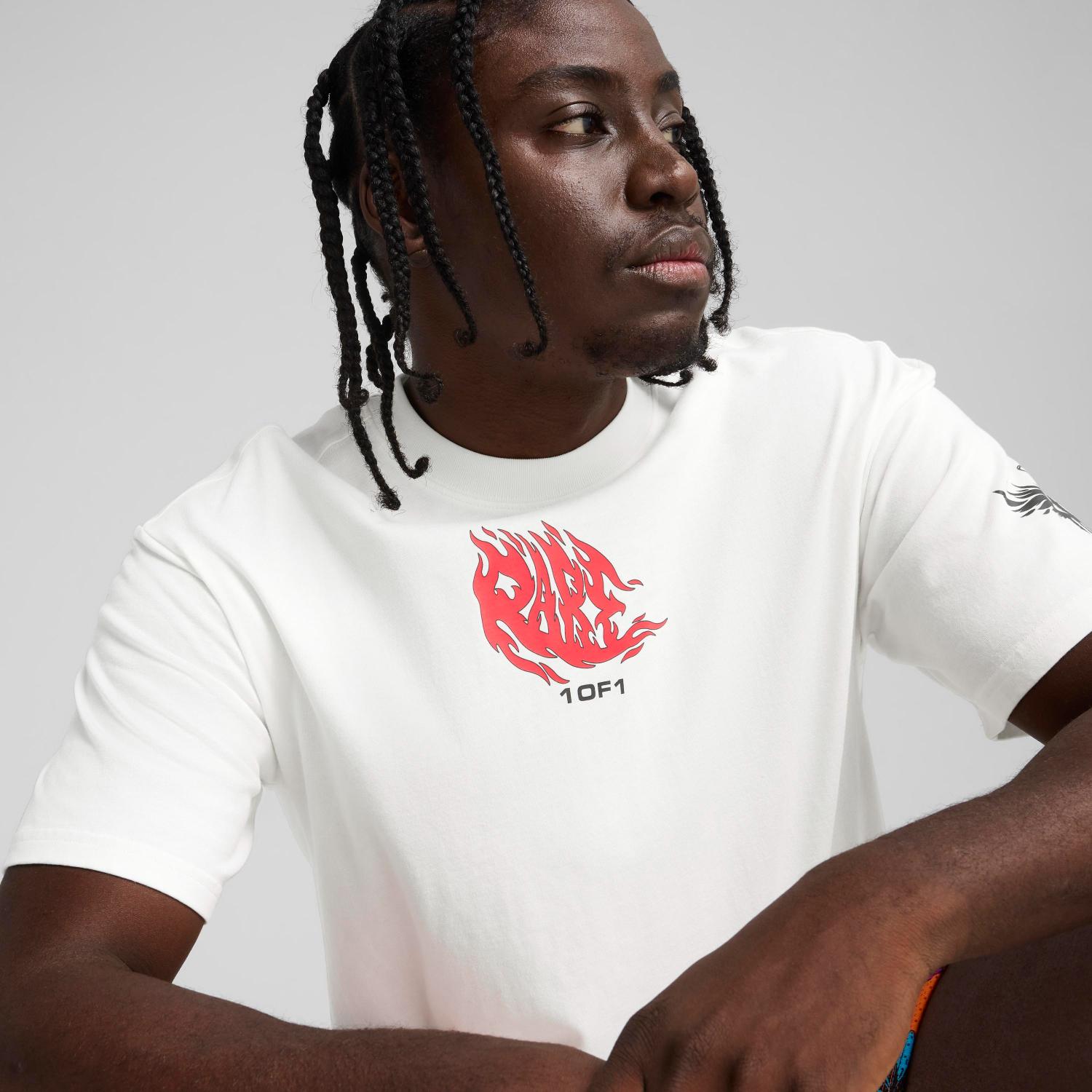 Puma x LaMelo Phoenix Tee II White - Pánské - Triko Puma - Bílé - 630688-01 - Velikost: 2XL