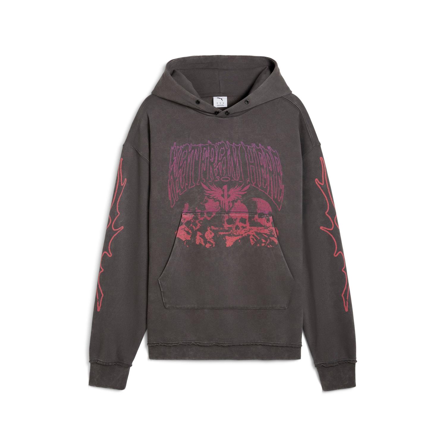 Puma LaMelo World Tour-nament Hoodie - Pánské - Mikina Puma - Šedé - 632433-01 - Velikost: L