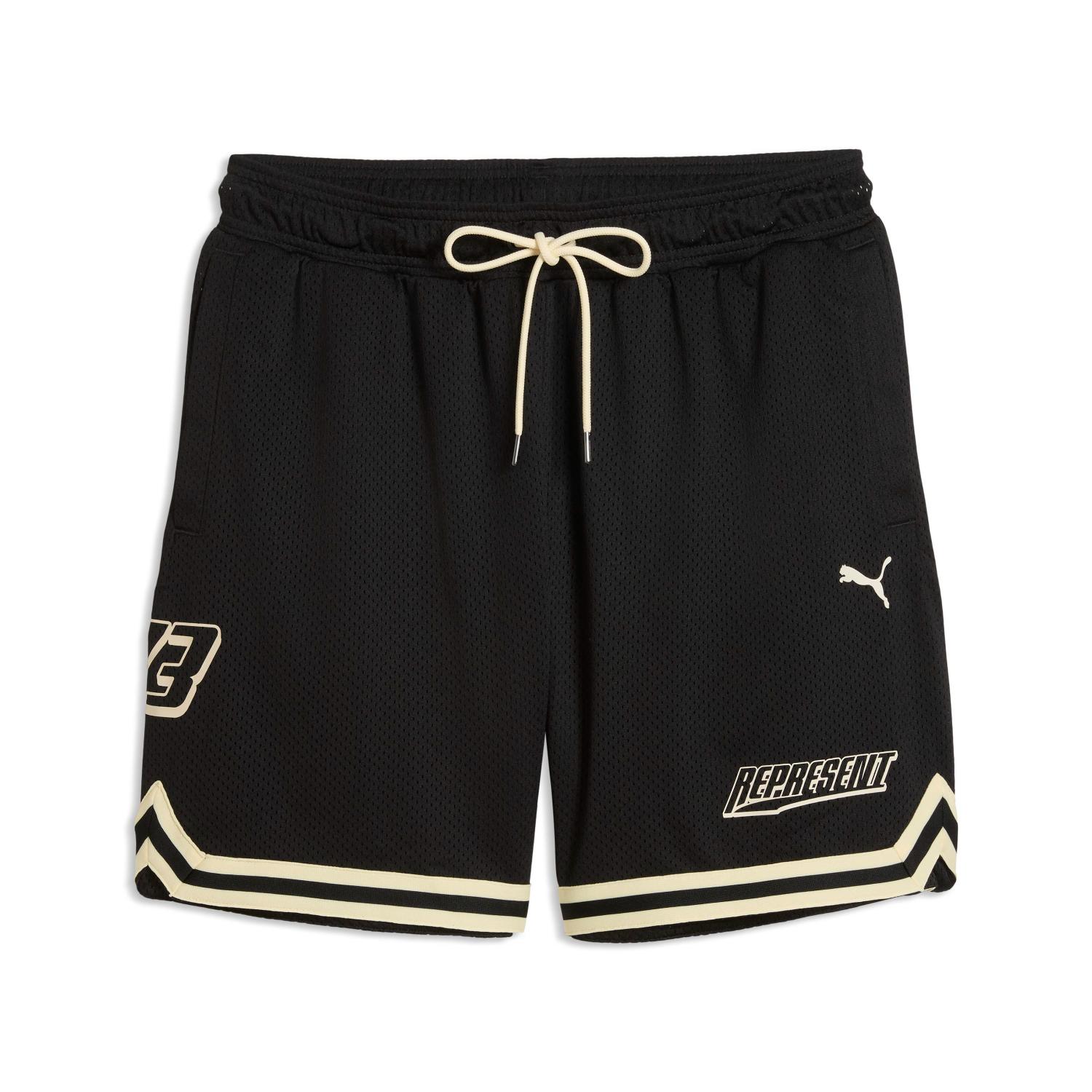 Puma X Represent Shorts Black - Pánské - Kraťasy Puma - Černé - 635801-01 - Velikost: L