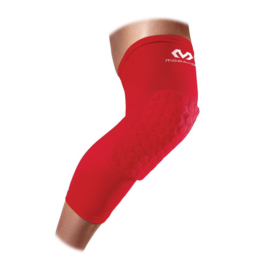 McDavid Hex® Leg Sleeves Red - Unisex - Chránič McDavid - Červené - 6446-RED