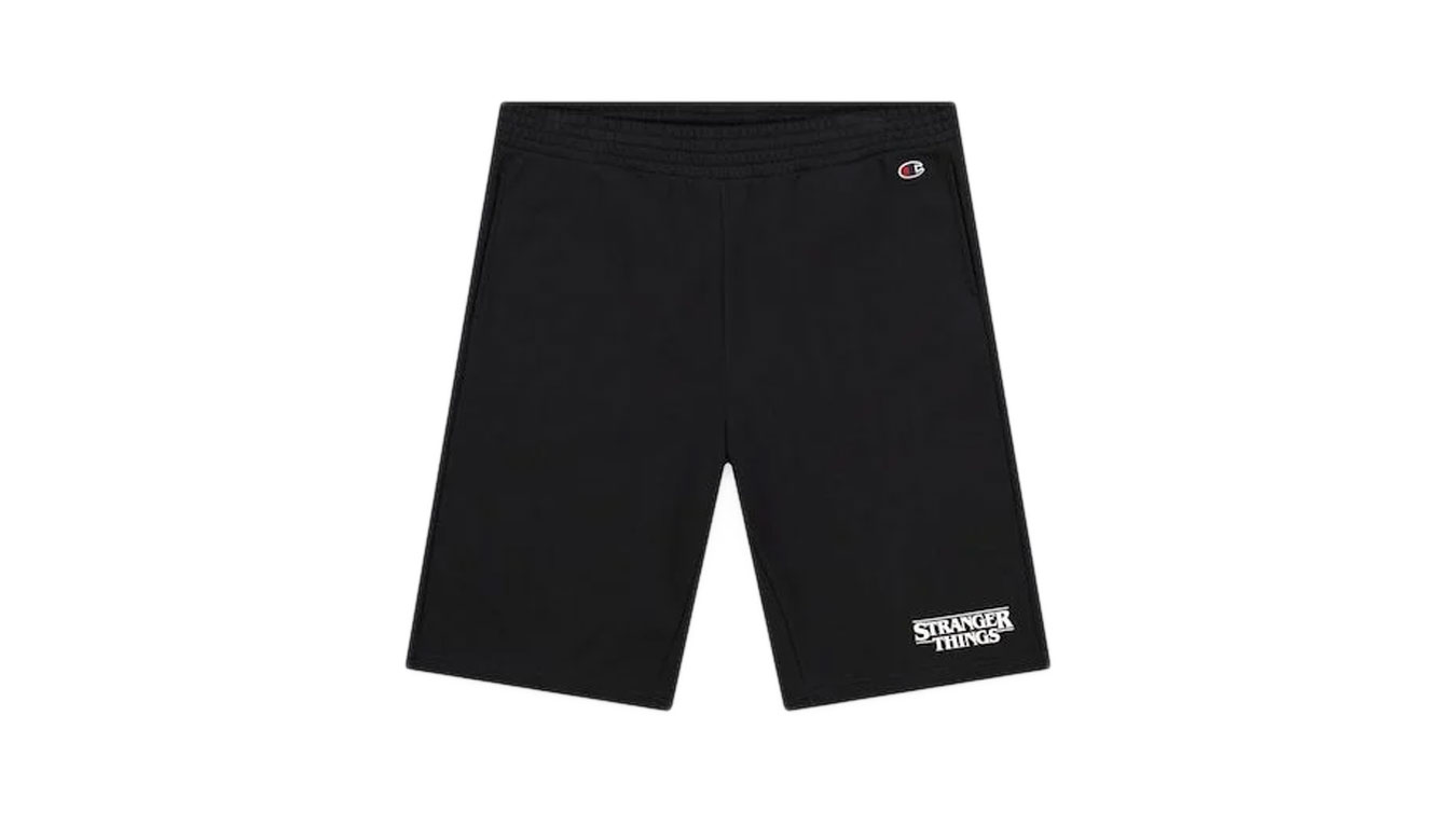 Champion X Stranger Things Unisex Shorts-M - Pánské - Kraťasy Champion - Černé - 217782-KK001 - Velikost: XL