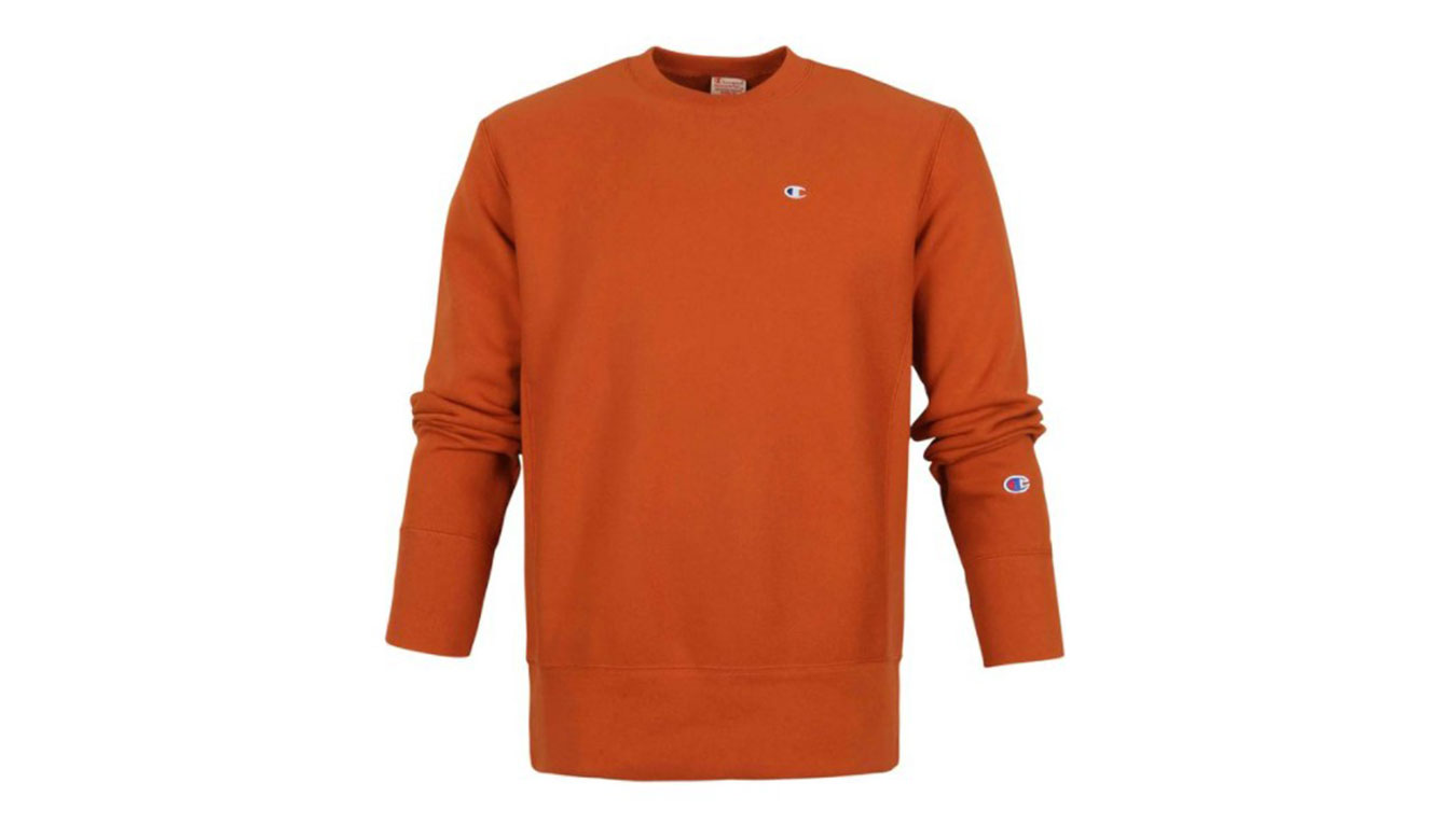 Champion Crewneck Sweatshirt Brown - Pánské - Mikina Champion - Oranžové - 216495-MS053 - Velikost: M