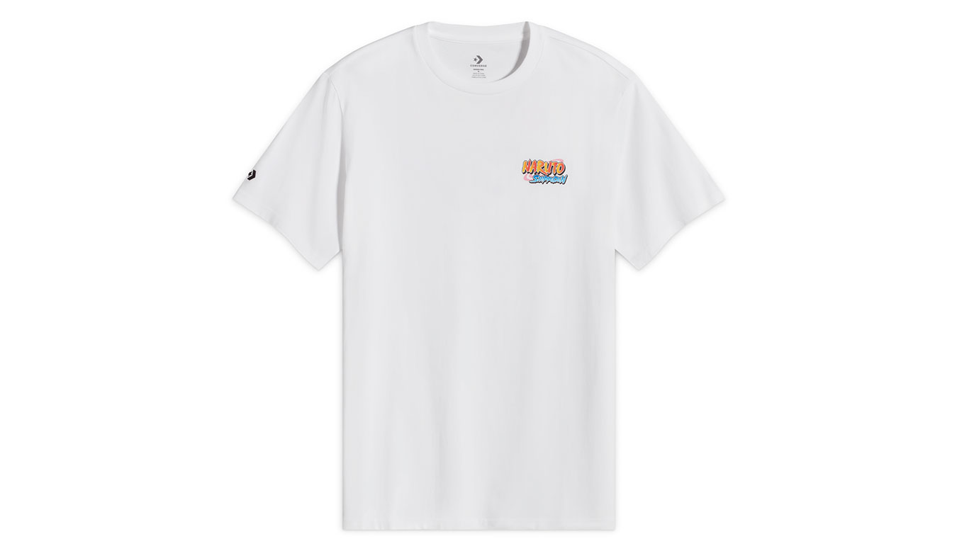 Converse x NARUTO SHIPPUDEN T-Shirt - Unisex - Triko Converse - Bílé - 10028746-A01 - Velikost: S