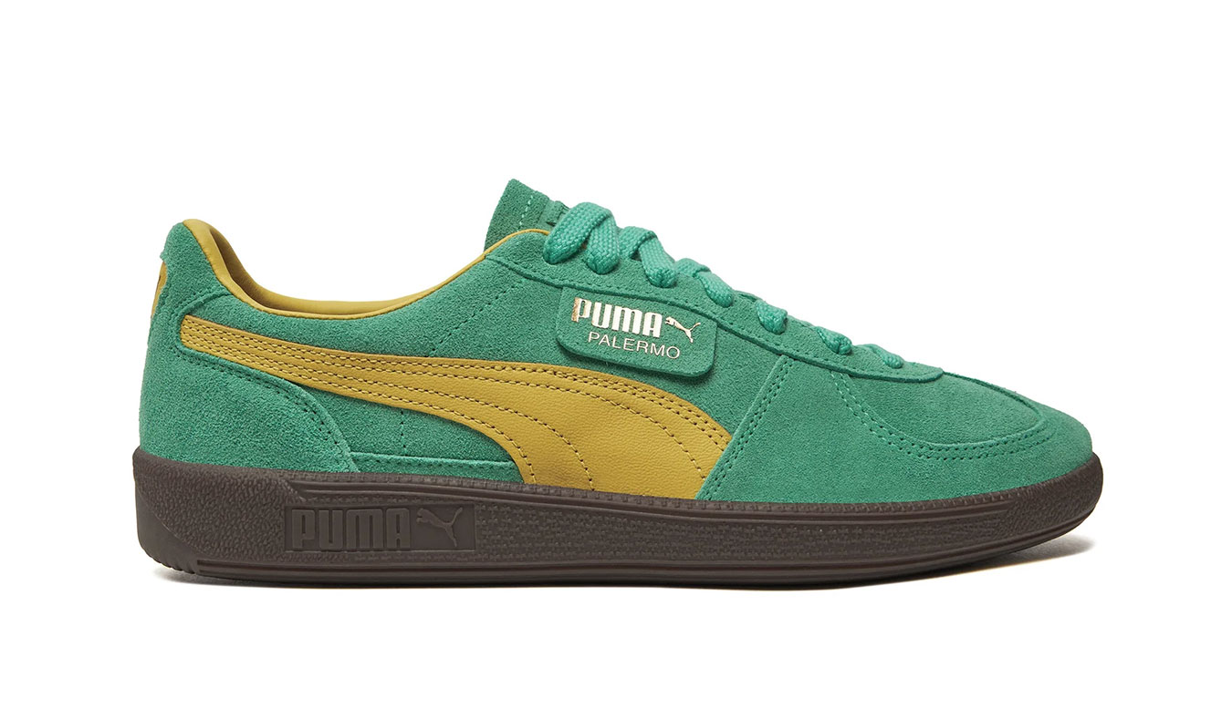 Puma Palermo Jade Frost - Pánské - Tenisky Puma - Zelené - 396463-18 - Velikost: 37.5