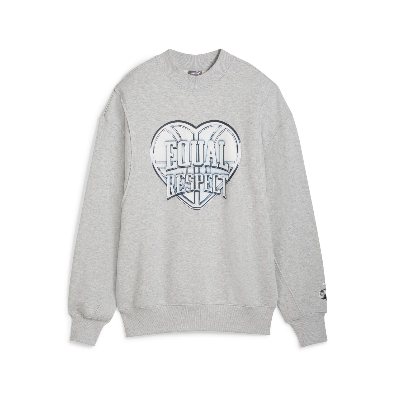 Puma Cherry On Top Graphic Crewneck Light Grey - Dámské - Mikina Puma - Zelené - 682293-01 - Velikost: L