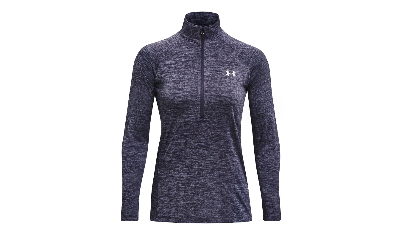 Under Armour W Tech Twist ½ Zip - Dámské - Triko Under Armour - Fialové - 1320128-558 - Velikost: XS