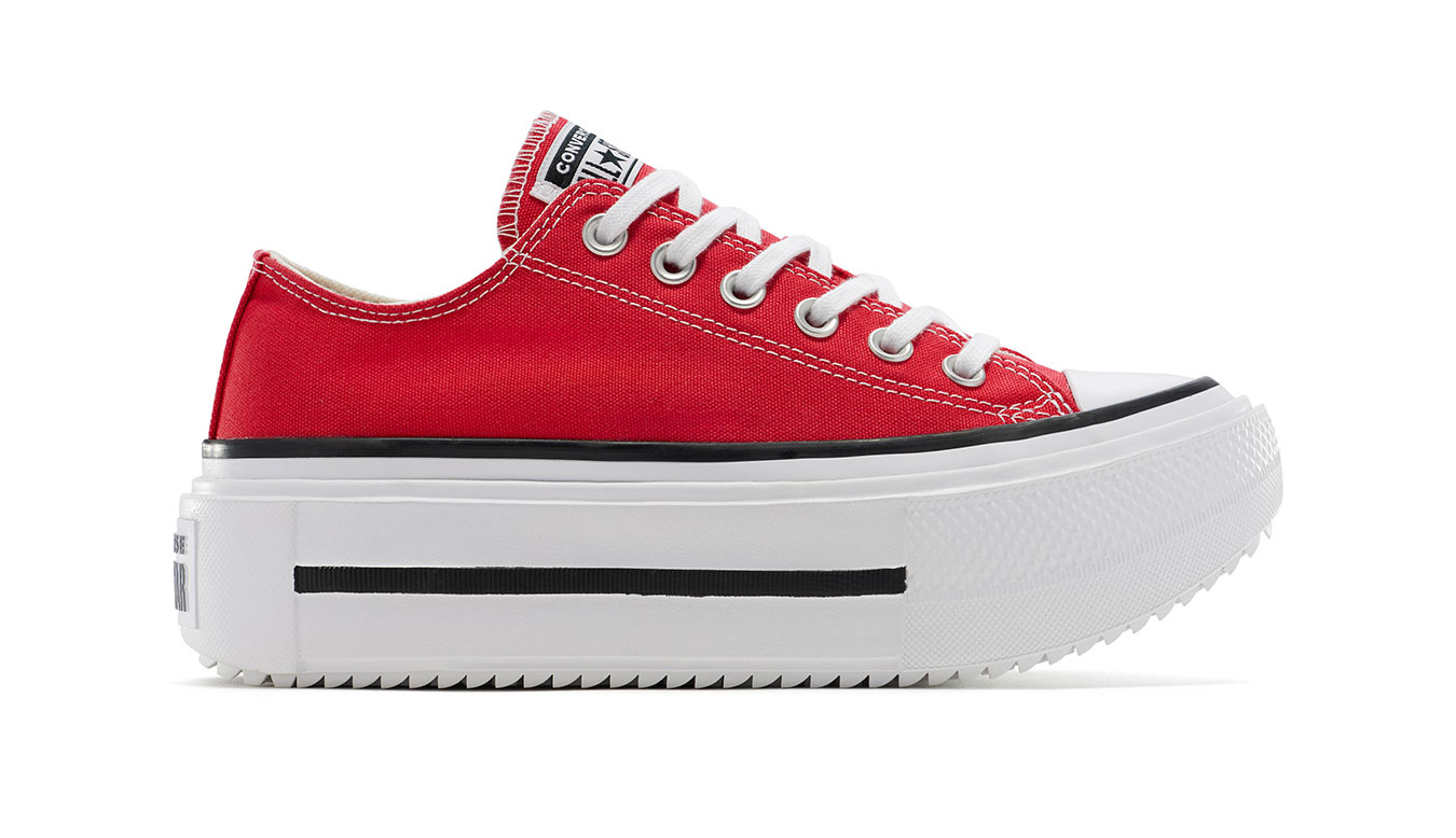 Converse Chuck Taylor All Star Lift Double Stack Platform 4.5 - Unisex - Tenisky Converse - Červené - A16515C - Velikost: 40