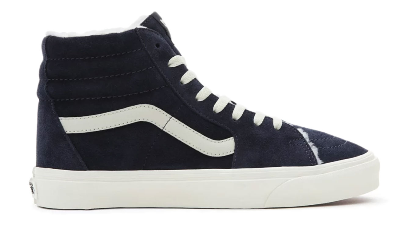 Vans SK8-Hi Cozy Hug - Pánské - Tenisky Vans - Modré - VN0005U9JDU - Velikost: 36.5