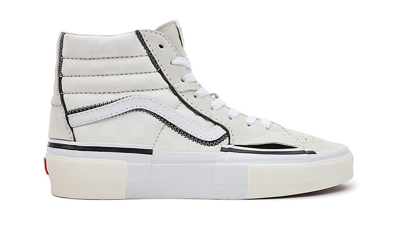 Vans SK8-Hi Reconst - Unisex - Tenisky Vans - Bílé - VN0005UKQJM - Velikost: 38.5