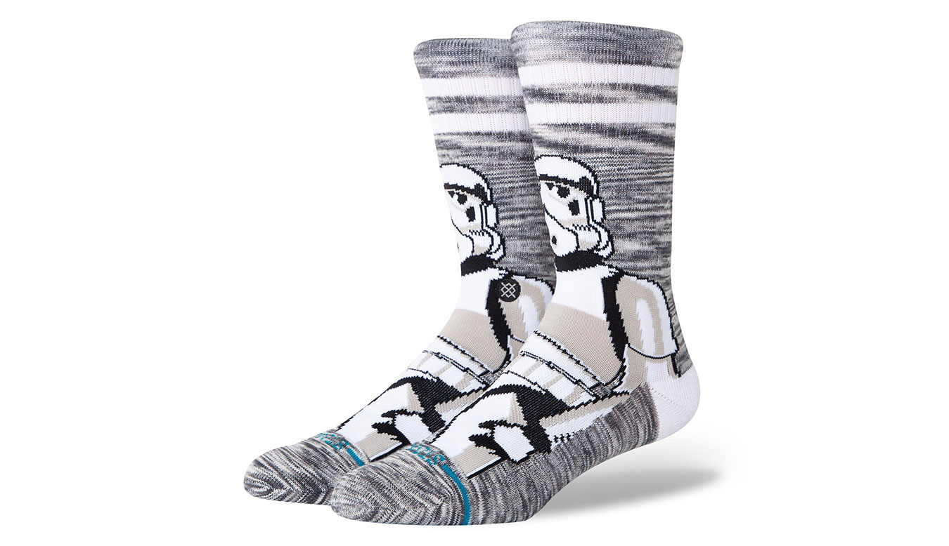 Stance The Storm Trooper Crew 5,5-8-(M) - Unisex - Ponožky Stance - Šedé - A556A25THE-WHT - Velikost: 38