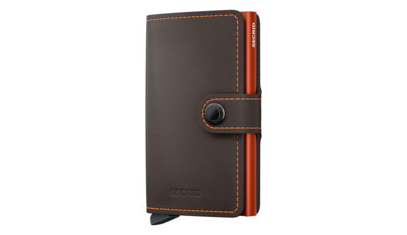 Secrid Miniwallet Matte Trufﬂe & Orange - Unisex - Doplněk Secrid - Oranžové - MM-Trufﬂe-Orange - Velikost: UNI