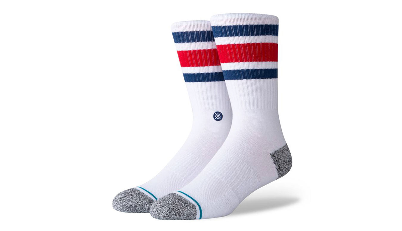 Stance Boyd St Blue-L - Unisex - Ponožky Stance - Bílé - A556A20BOS-BLU - Velikost: 38