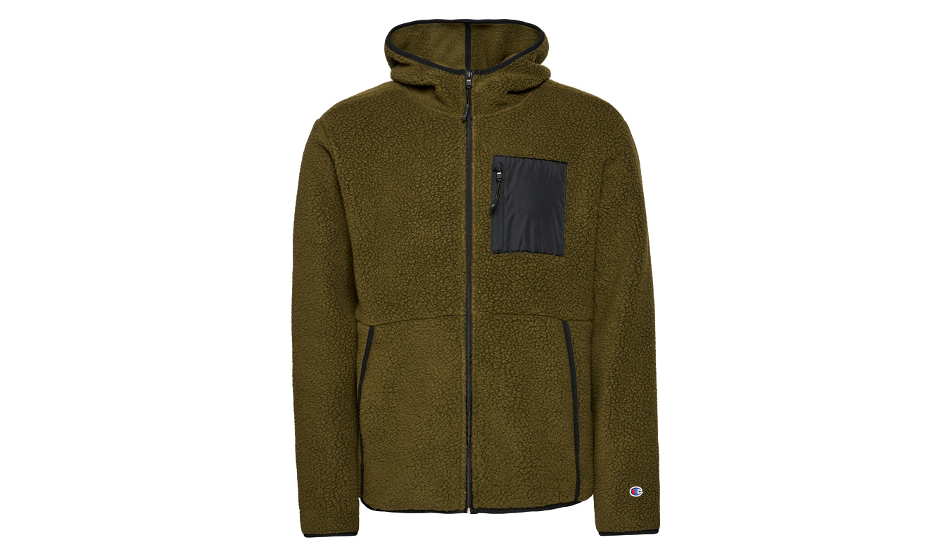 Champion Hooded Full Zip Top - Pánské - Mikina Champion - Zelené - 216723-GS556 - Velikost: M